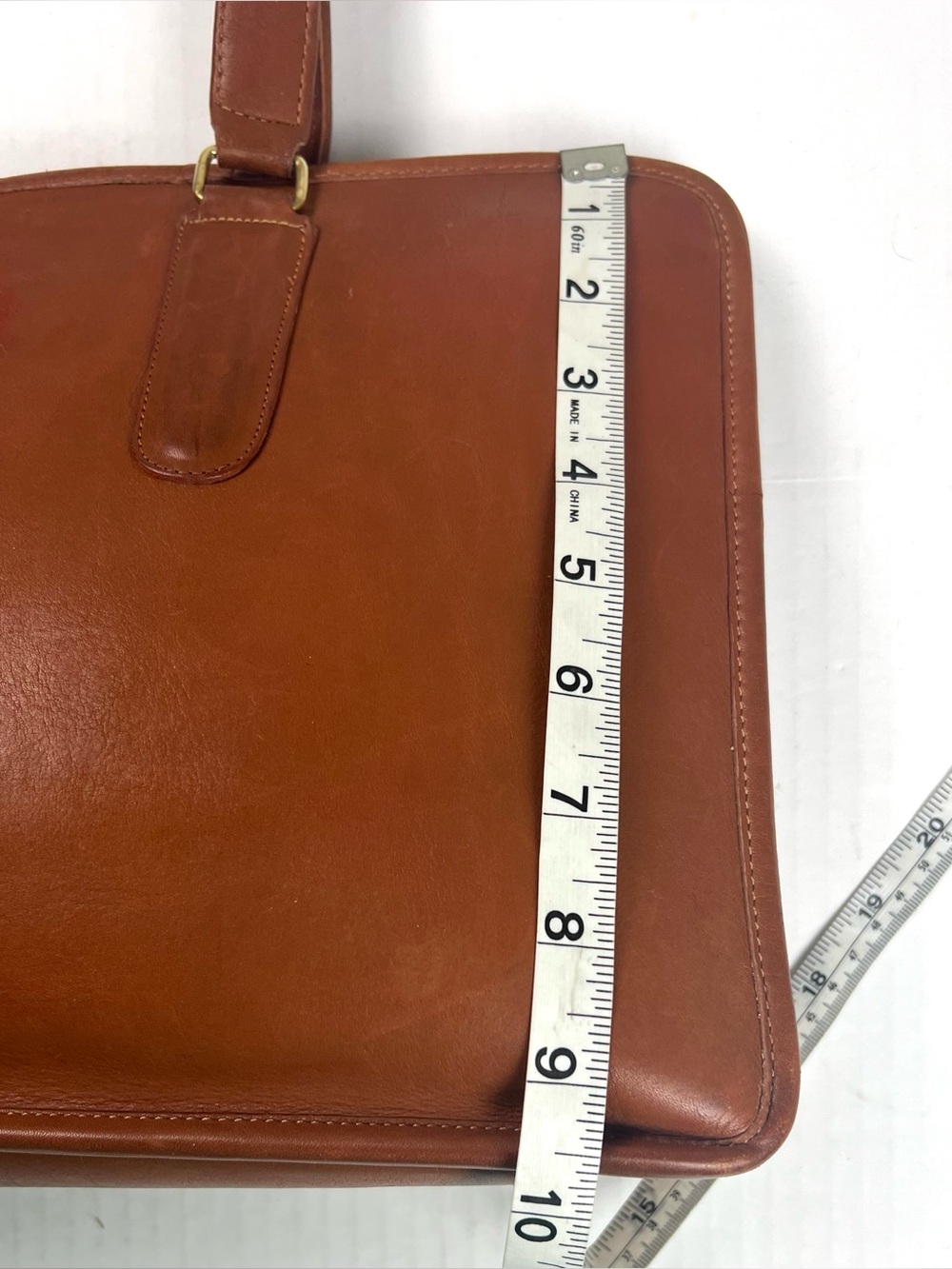 Vintage Coach British Tan Tote Bag Made in New York City USA - Picture 8 of 16